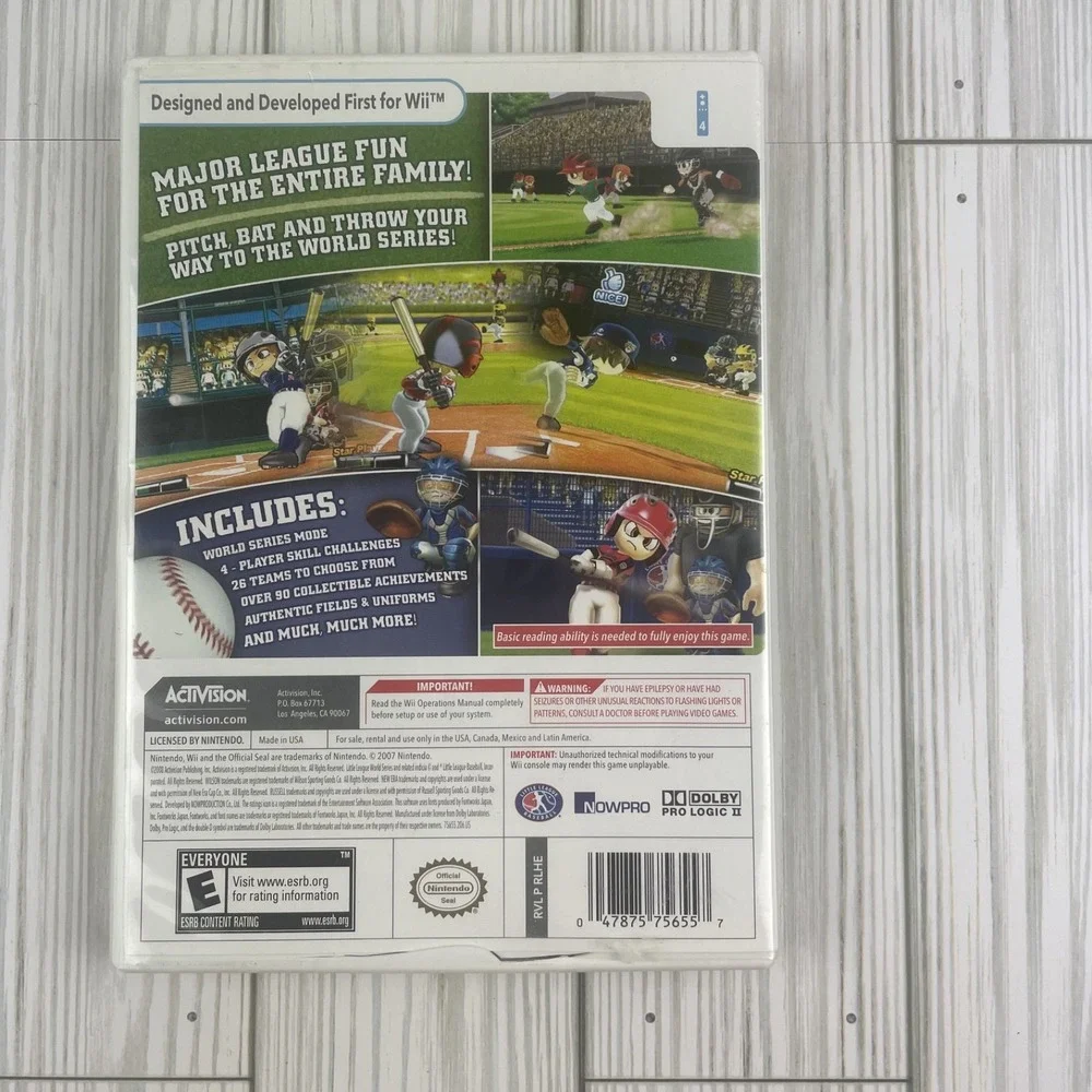 Little League World Series - Nintendo Wii Pristine Authentic‎ 180 Day Guarantee